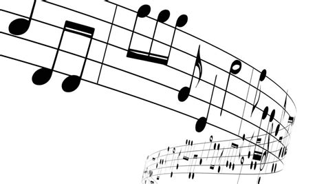 Music Notes Flowing On White Background Seamless Animation Hd 1080