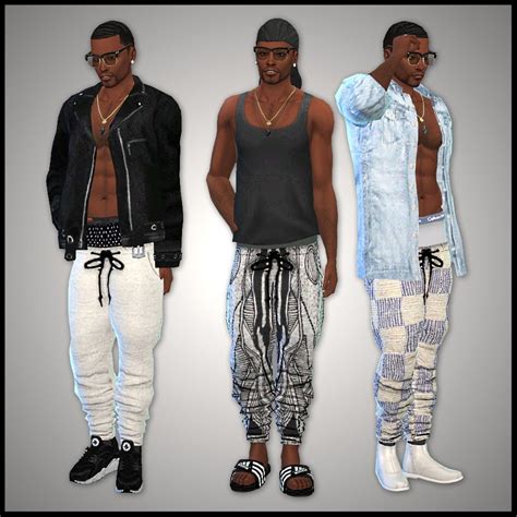 Xxblacksims “ Blewis50 “ 15 Rcs Of Ebonixs Urban Jeans The Joggers
