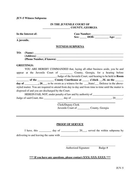Form Juv 5 Fill Out Sign Online And Download Printable Pdf Georgia