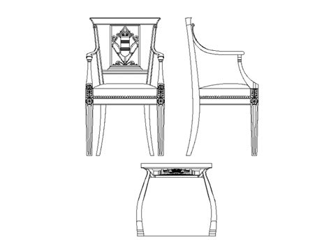 Pretty Armchair All Sided Elevation Cad Blocks Details Dwg File Cadbull