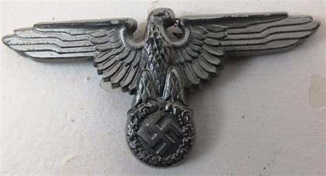 Hannahs Reich Ss Visor Cap Eagle M172