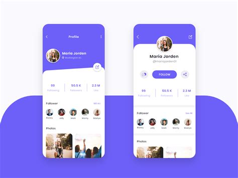 Profile Screen App Ui Search By Muzli