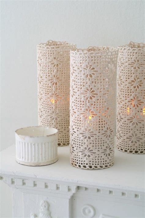 15 Fascinating Crafts With Lace Doilies Crochet Lamp Lace Doilies