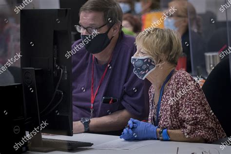 Tabulators Check Ballots Maricopa County Recorders Editorial Stock