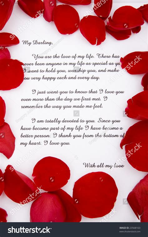 Love Letter Valentines Day Stock Photo Edit Now 23568163
