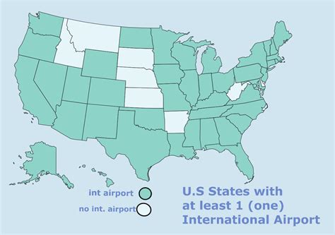 Us States With International Airports Rmaps