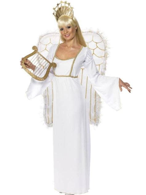 Divine Angel Costume With Wings Women S White Angel Costume