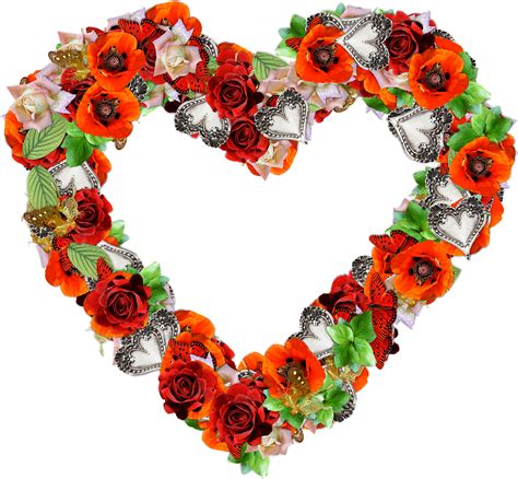 Coração Flores Png Imagens Grátis No Pixabay