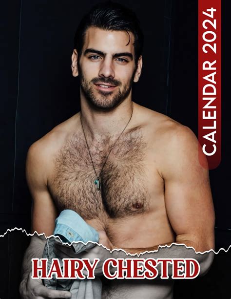 Style Hairy Chested Men Calendar 2024 Sexy Calendar 12 Month 2024