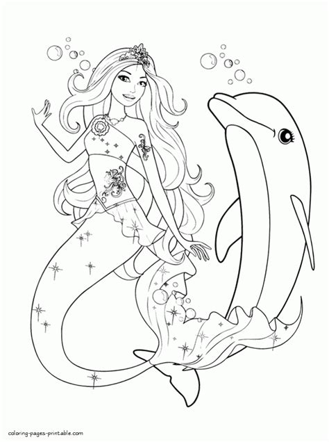 Coloring Pages Barbie In A Mermaid Tale Coloring Pages Printable