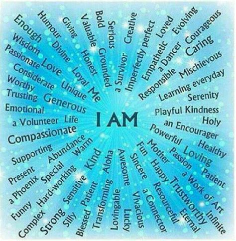 Identity Core Work Example Affirmations Positive Affirmations