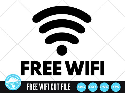 Free WIFI SVG Wi Fi Cut File Gráfico por lddigital Creative Fabrica