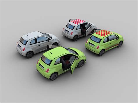 3d Model Fiat 500 Abarth Esseesse 2012 Vr Ar Low Poly Cgtrader