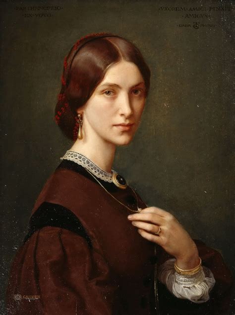 Theodor Grosse Portrait Of Mrs Agnes Jordan Portrait Old Portraits