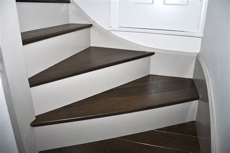 Dark Stained Oak Steps Bsn Flooring Services