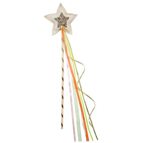 Meri Meri Magic Wand With Rainbow Ribbons Bambinifashioncom
