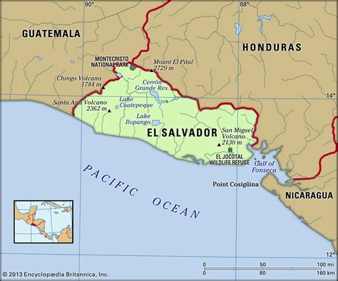 El Salvador On Map