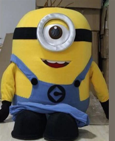 New Despicable Me Minion Kevin Stuart Mascot Costume Adult Kids Party