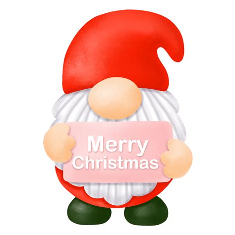 Gnomes Christmas Watercolor Clipart Merry Christmas Gnomes 9694122 Png