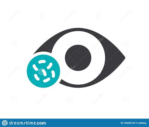 Human Eye With Bacteria Colored Icon Disease Visual Organ Infectious