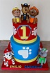 Paw Patrol fondant characters birthday cake | Birthday cake, Birthday ...