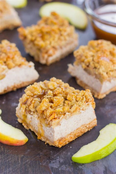 Caramel Apple Cheesecake Bars Pumpkin N Spice