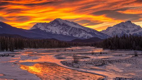 High Resolution Picture Of Sunset Wallpaper Of Mountains Snow Imagebankbiz