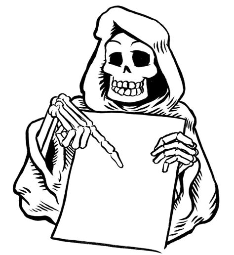 Anime Grim Reaper Coloring Coloring Pages