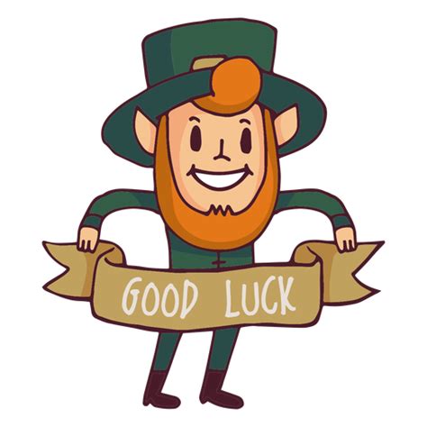 Leprechaun Good Luck Cartoon Png And Svg Design For T Shirts