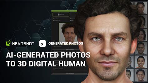 Ai Generated Photos To 3d Digital Human Create 3d Crowd Headshot