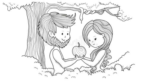 Adam And Eve Stock Illustration Illustration Of Children 68693320