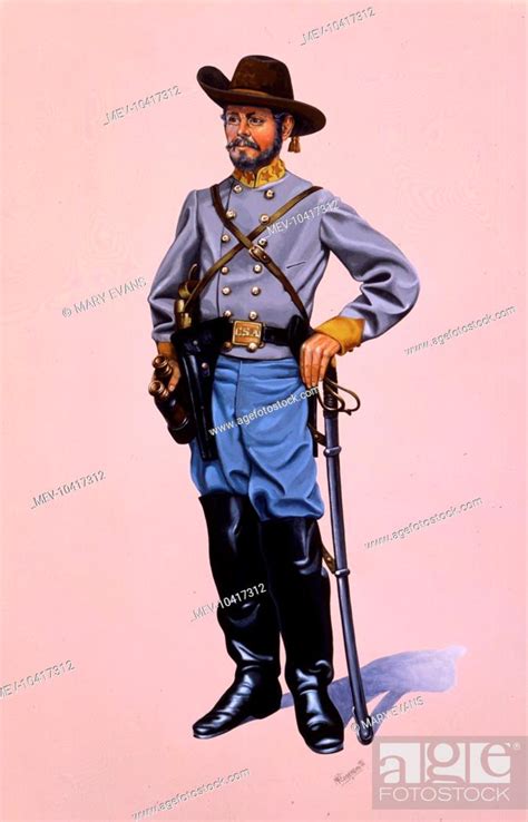 Colonel Confederate Army American Civil War Stock Photo Picture