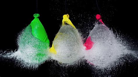 Water Balloons Popping In Slow Motion Youtube
