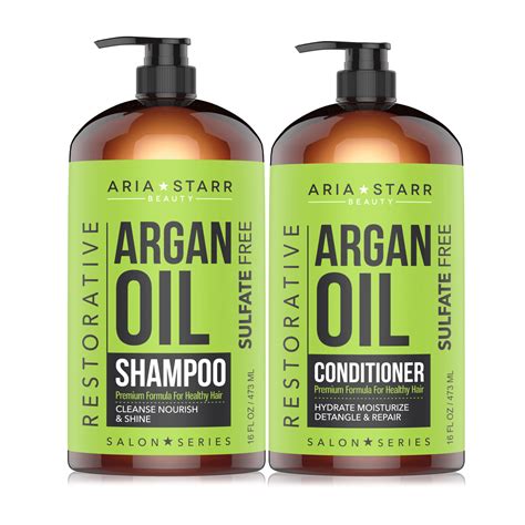 Best Argan Oil Shampoo And Conditioner Aria Starr Sulfate Free Aria Starr Beauty