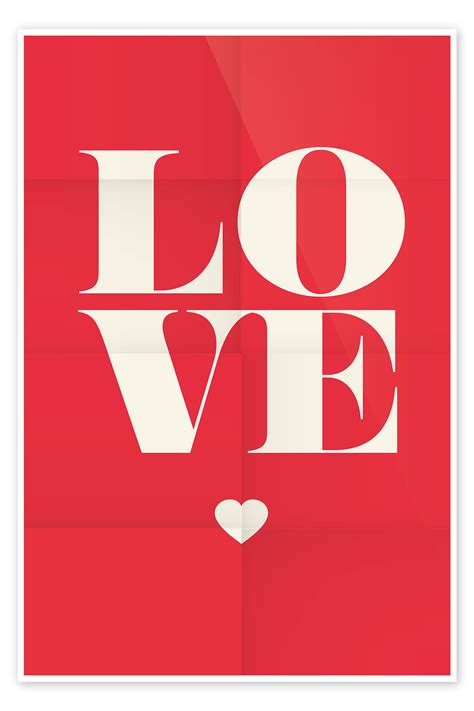 Love De Typobox En Poster Tableau Sur Toile Et Plus Posterlounge Fr