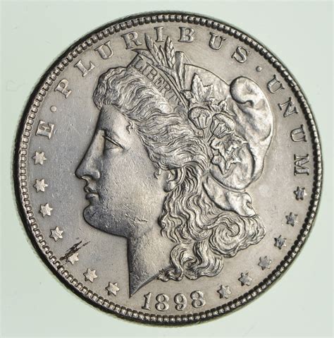 1898 Morgan United States Silver Dollar 90 Eagle Reverse Early