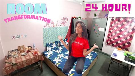 Transforming Myhostel Room In 24 Hoursextreme Makeover Challenge 2021 ️ Youtube
