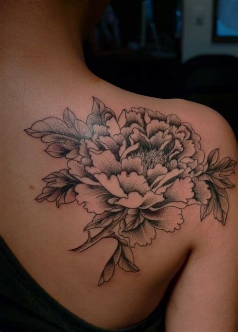Large Flower Shoulder Tattoo