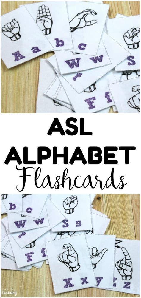 Free Printable Sign Language Alphabet Flashcards Look Were Learning
