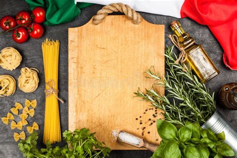 Italian Food Ingredients Stock Image Image Of Cheese 80605543