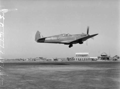 Spitfire Pr Mark Xi T Of No 681 Squadron Raf Based At Alipore India Taking Off From