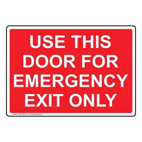 Types Of Fire Exit Signs Printable Templates