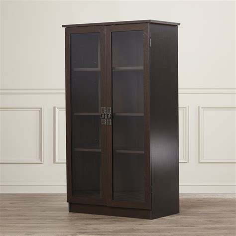 Tall Bookcase With Glass Doors Ideas On Foter