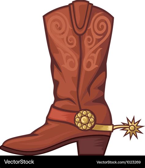 Cowboy Boot Royalty Free Vector Image Vectorstock