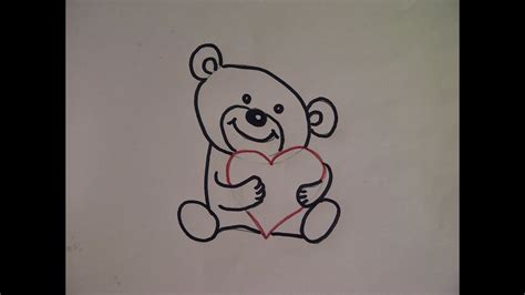 Bewege die leinwand ruhig während du malst. Teddybär zeichnen. Kuschelbär malen. Zeichnen lernen für Anfänger. How to draw Teddy bear - YouTube
