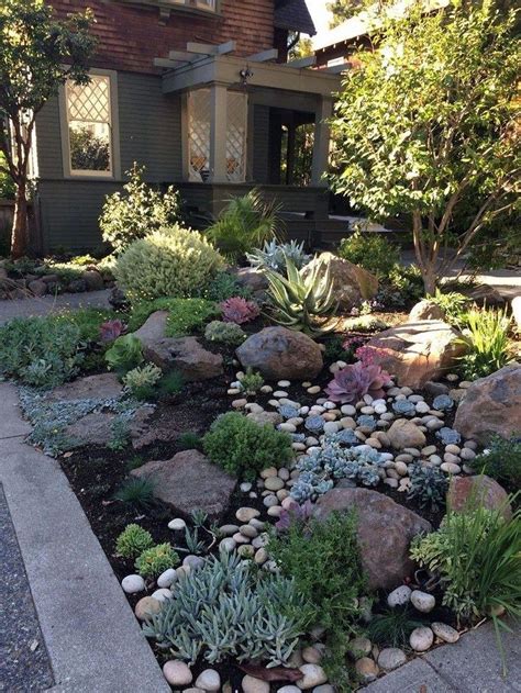 Beautiful Front Yard Rock Landscaping Ideas For Your Lovely Garden