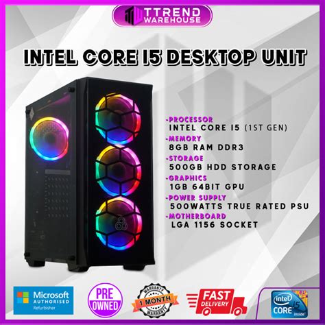 Intel Core I5 1st Gen Dual Core Gaming Desktop Intel Core I5 1st Gen