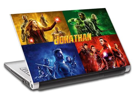 The Avengers Personalized Laptop Skin Cover Decal Sticker Marvel Super