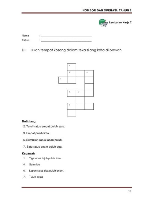 It's easy to download and install to your mobile phone (android phone. Jawapan Teka Silang Kata Matematik Tahun 4 - Omong p