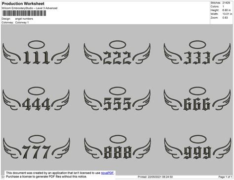 Angel Numbers Bundle Embropedia